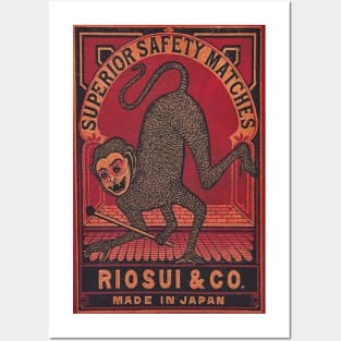 Japanese monkey Posters and Art